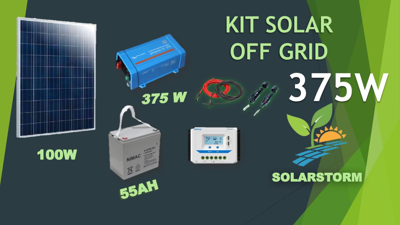 Kit Solar Fotovoltaico Off Grid 375VA