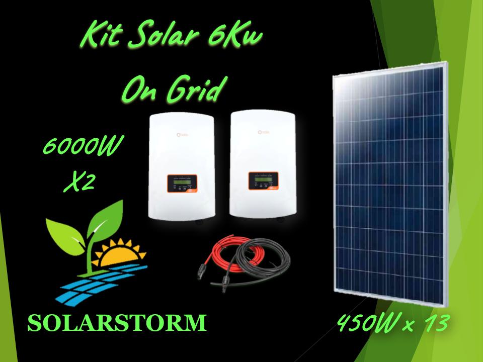 Kit Solar Fotovoltaico 6000w On Grid